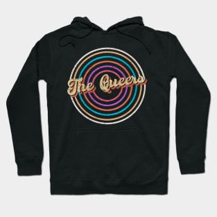 vintage circle line color The Queers Hoodie